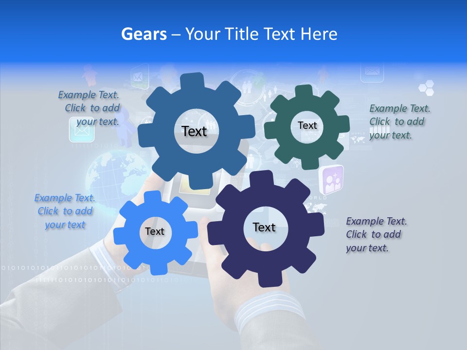 Touchscreen Email Wireless PowerPoint Template