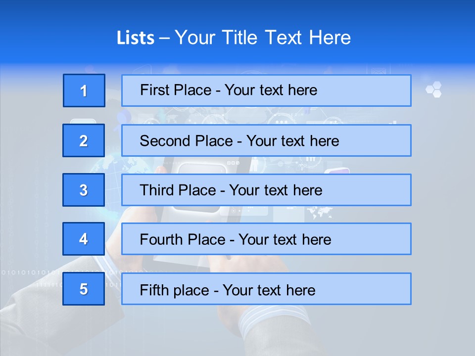 Touchscreen Email Wireless PowerPoint Template