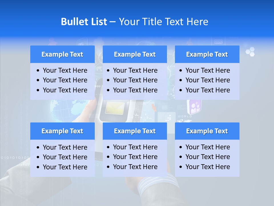 Touchscreen Email Wireless PowerPoint Template