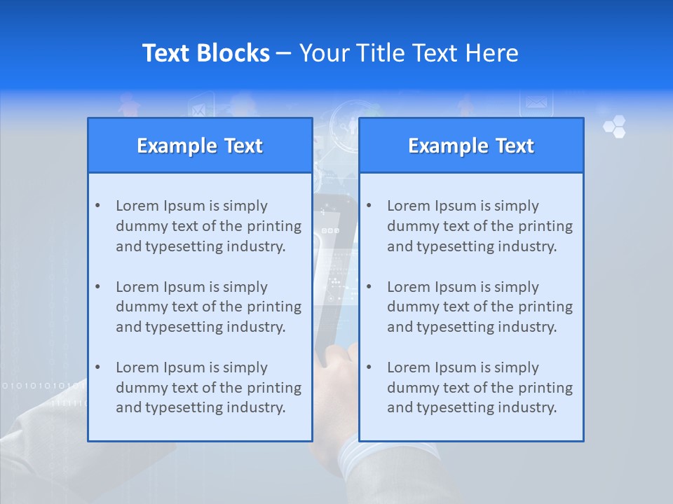 Touchscreen Email Wireless PowerPoint Template