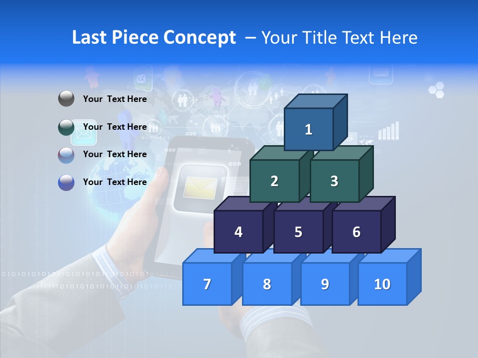 Touchscreen Email Wireless PowerPoint Template