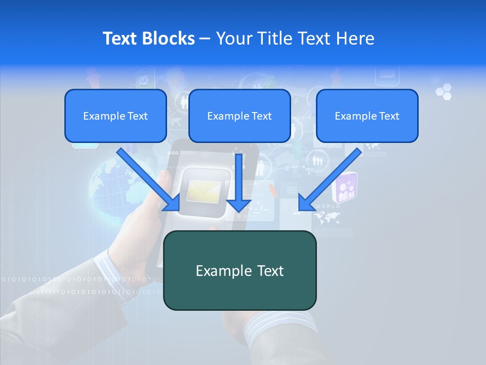 Touchscreen Email Wireless PowerPoint Template