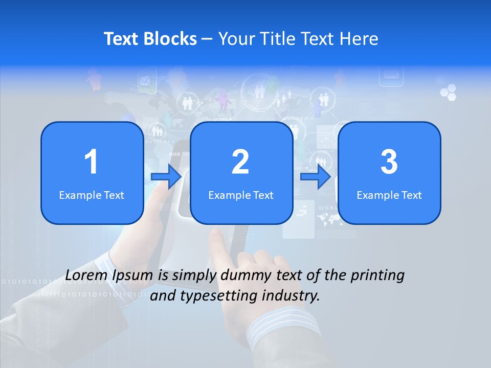 Touchscreen Email Wireless PowerPoint Template