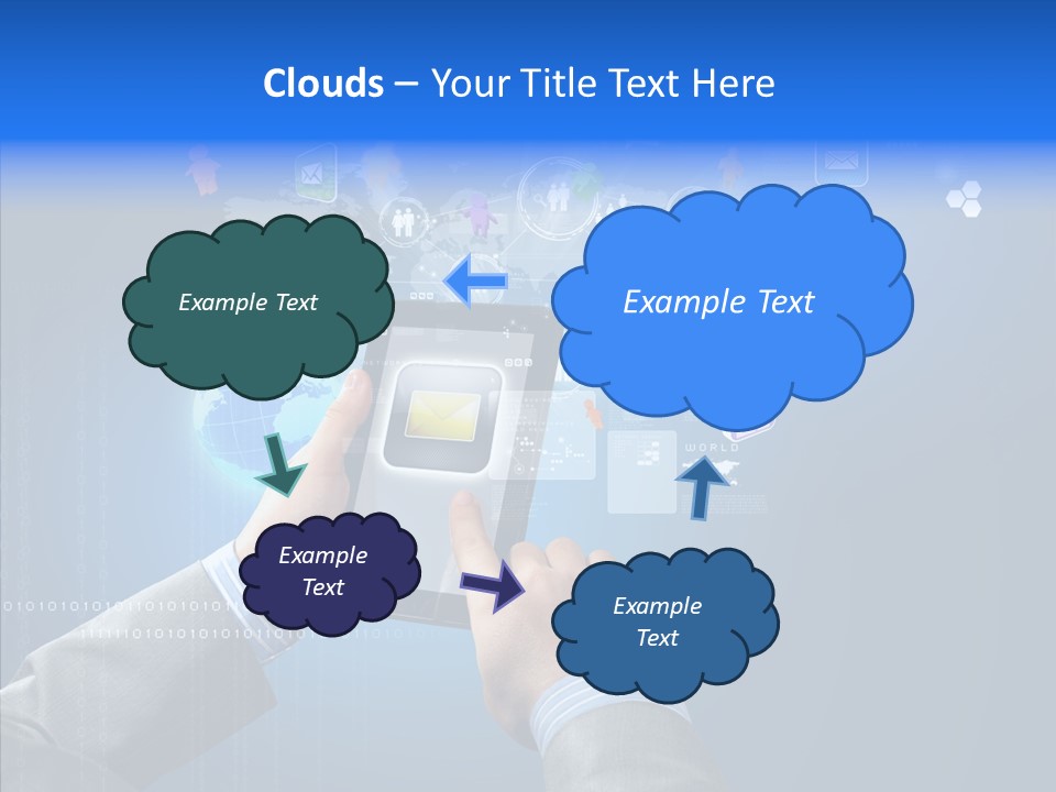Touchscreen Email Wireless PowerPoint Template