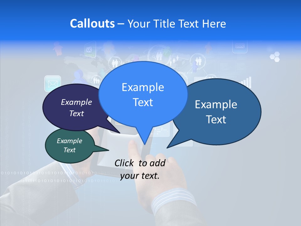 Touchscreen Email Wireless PowerPoint Template