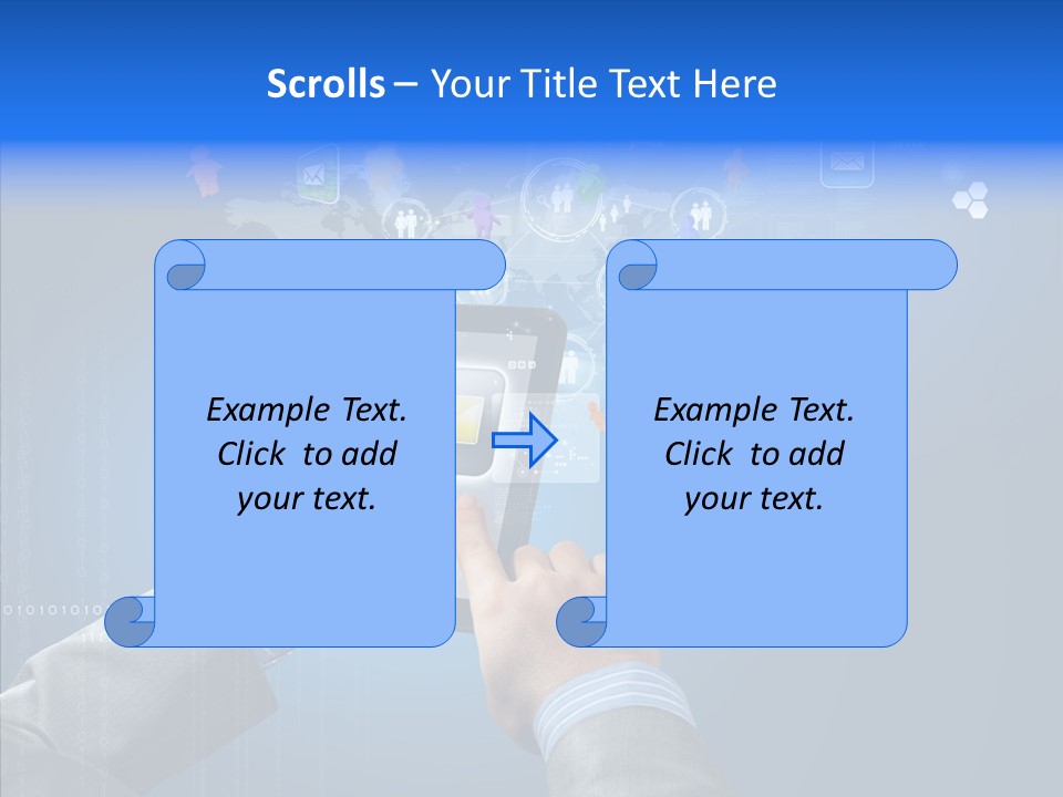 Touchscreen Email Wireless PowerPoint Template