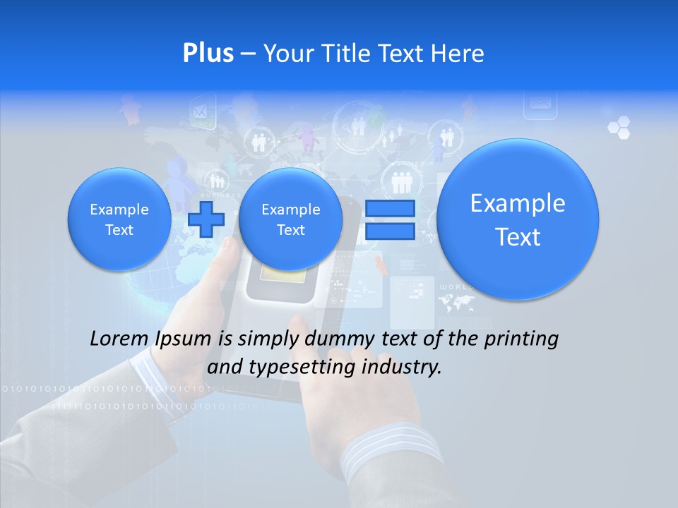 Touchscreen Email Wireless PowerPoint Template