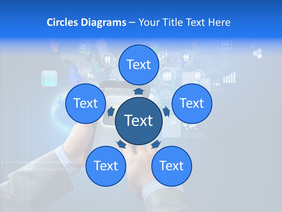 Touchscreen Email Wireless PowerPoint Template