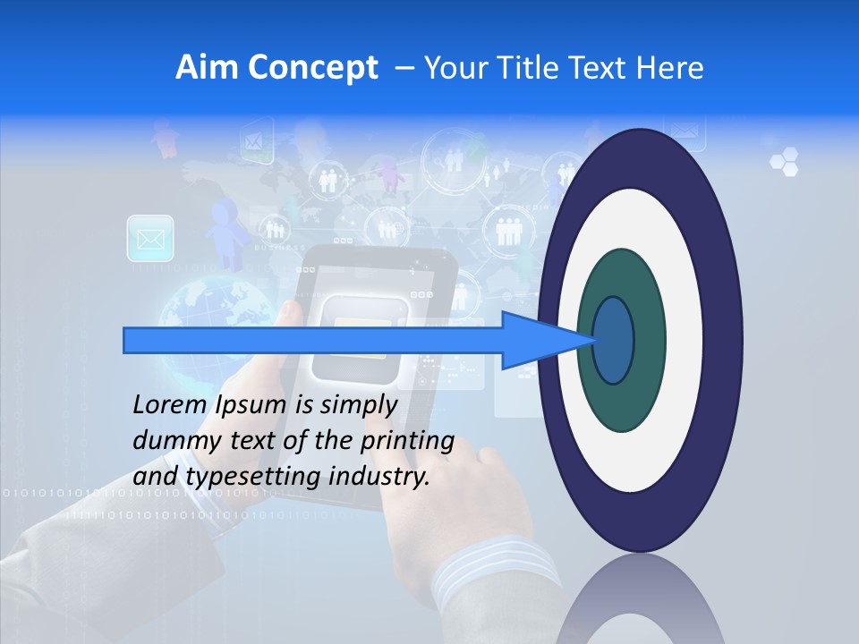 Touchscreen Email Wireless PowerPoint Template