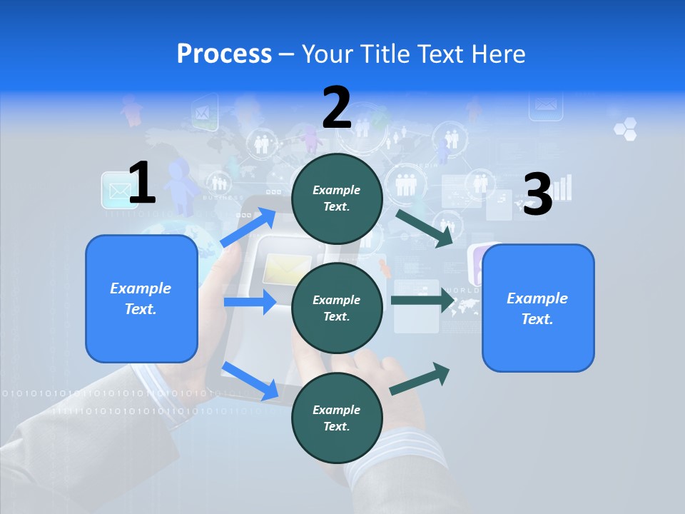 Touchscreen Email Wireless PowerPoint Template