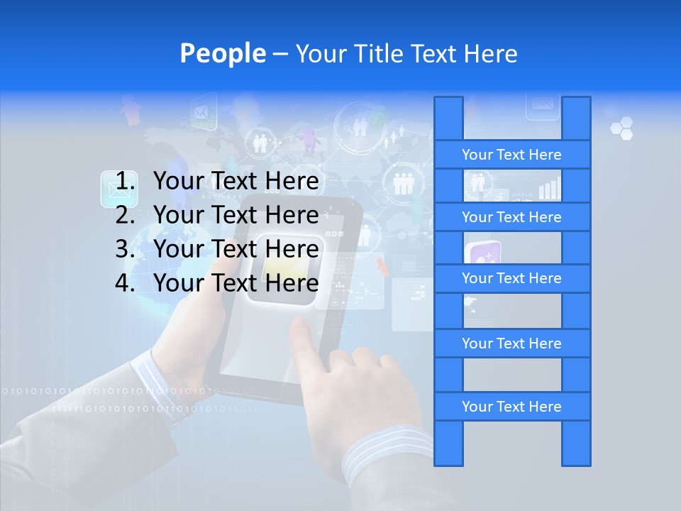 Touchscreen Email Wireless PowerPoint Template