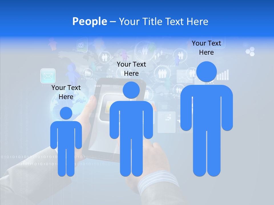Touchscreen Email Wireless PowerPoint Template