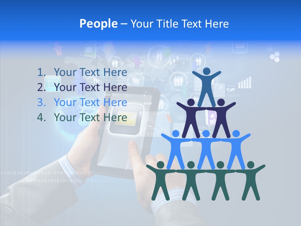 Touchscreen Email Wireless PowerPoint Template