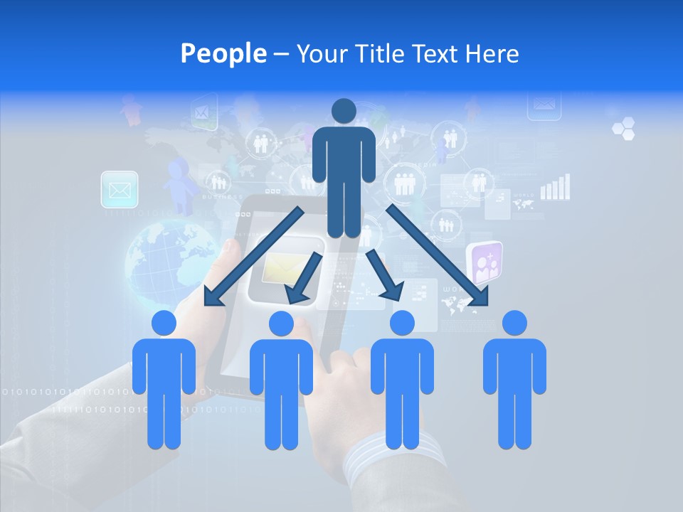 Touchscreen Email Wireless PowerPoint Template