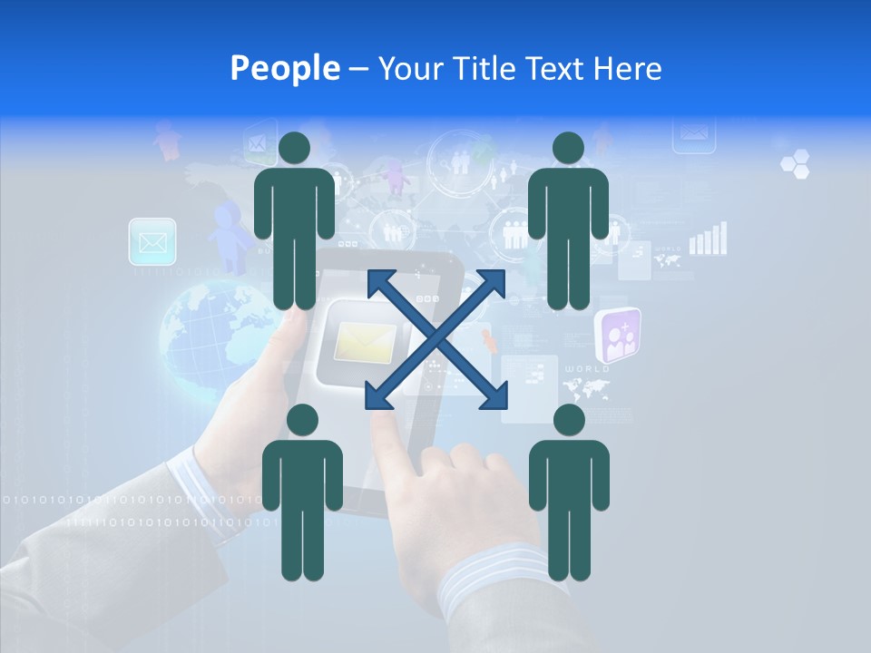 Touchscreen Email Wireless PowerPoint Template