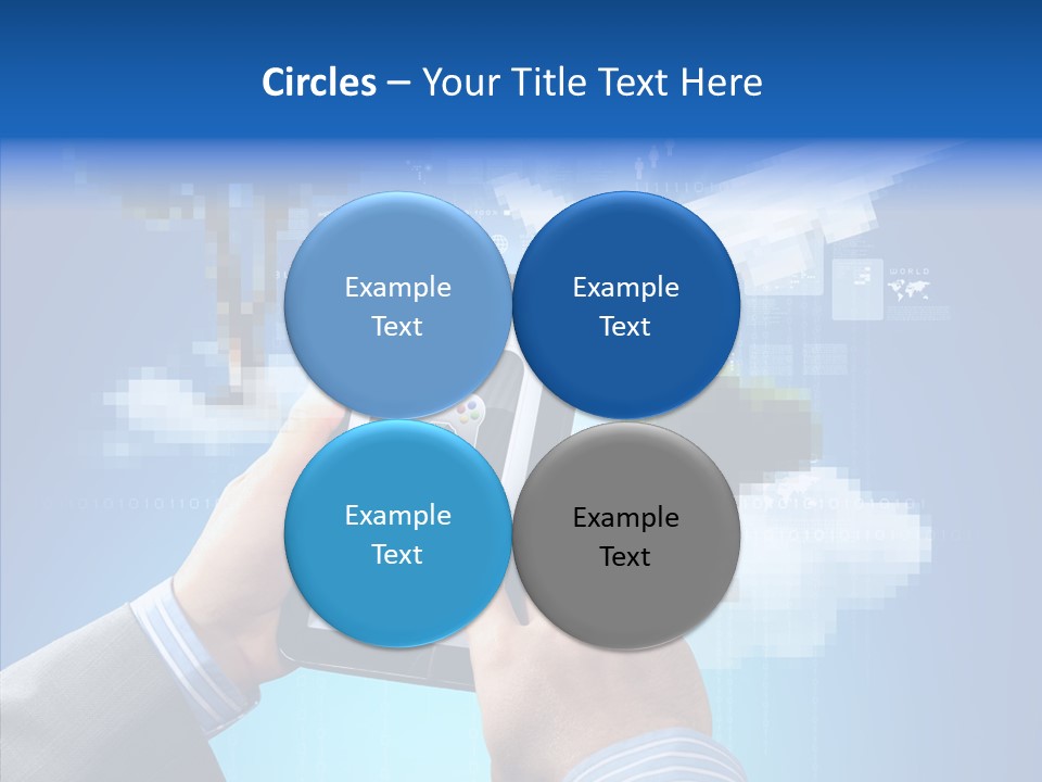 Male Modern Blue PowerPoint Template
