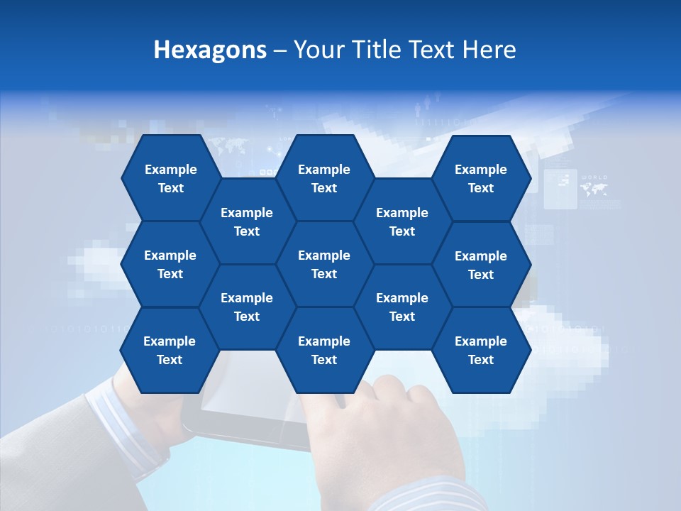 Male Modern Blue PowerPoint Template