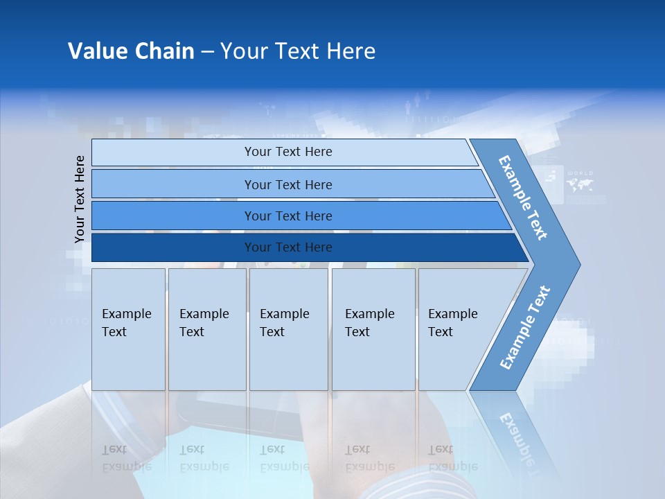 Male Modern Blue PowerPoint Template