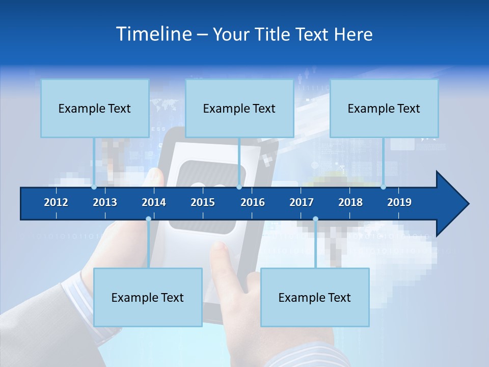 Male Modern Blue PowerPoint Template