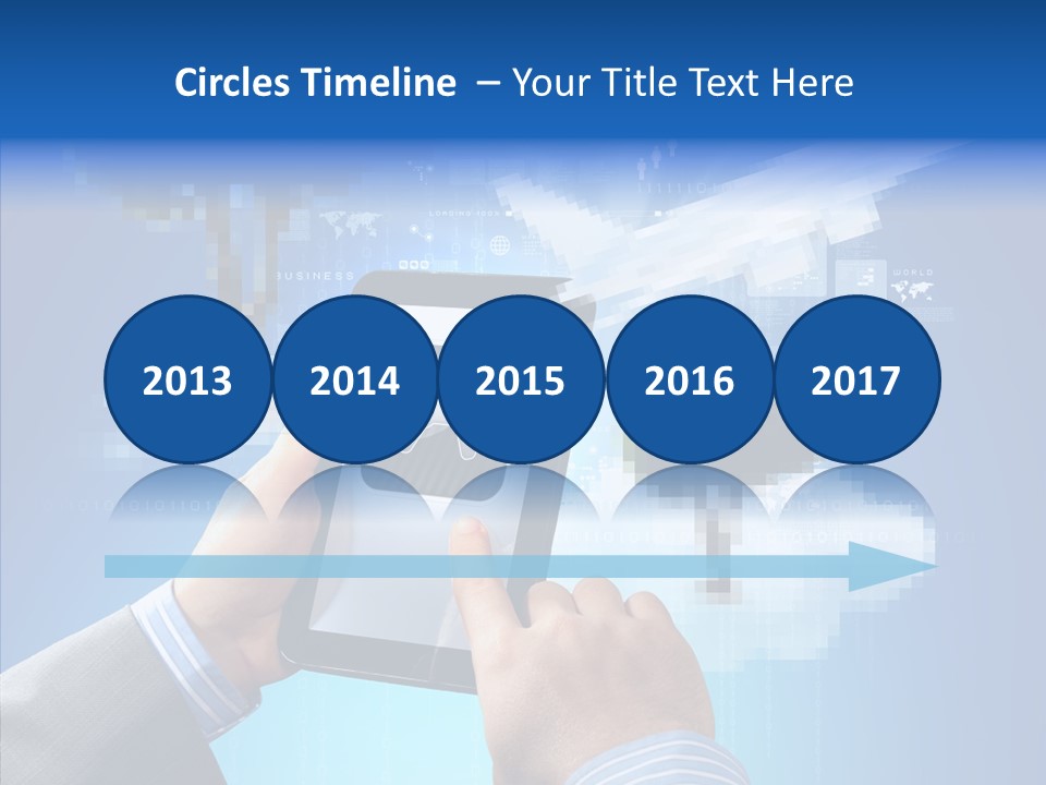 Male Modern Blue PowerPoint Template