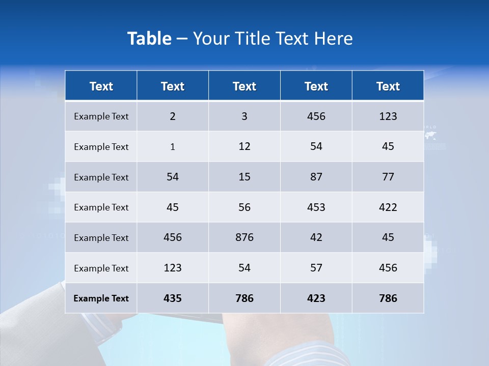 Male Modern Blue PowerPoint Template