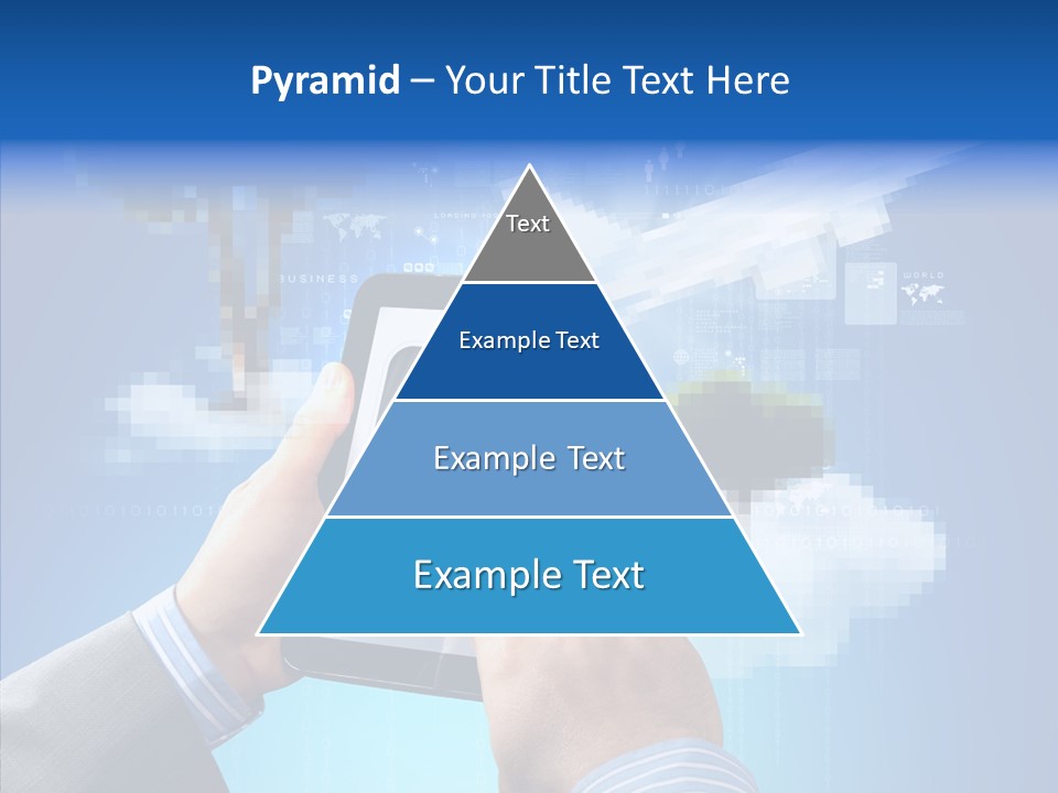 Male Modern Blue PowerPoint Template