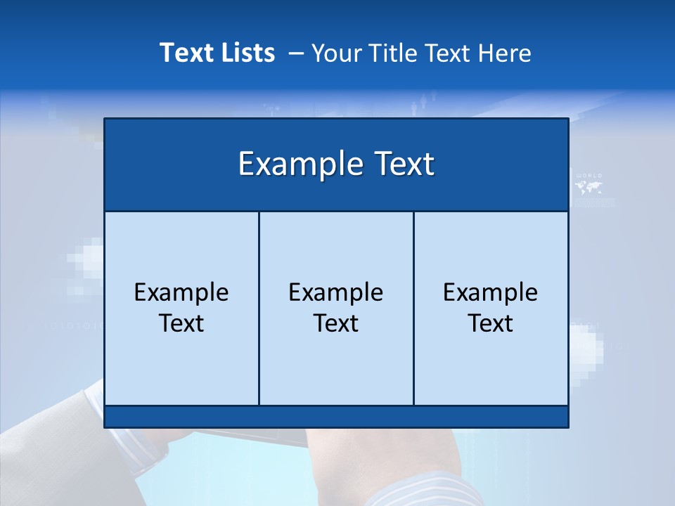 Male Modern Blue PowerPoint Template