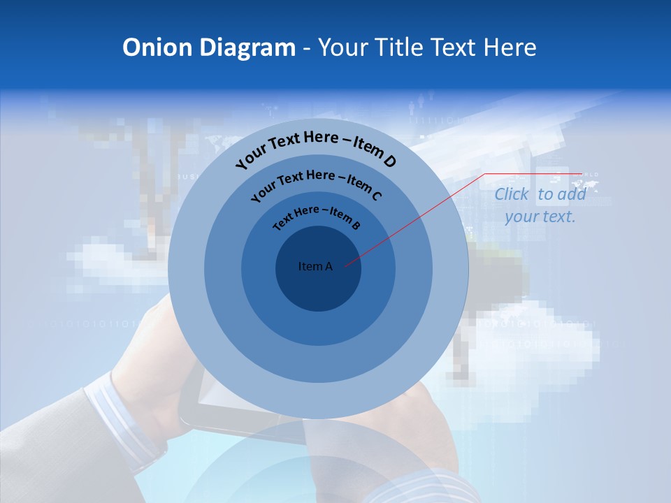 Male Modern Blue PowerPoint Template