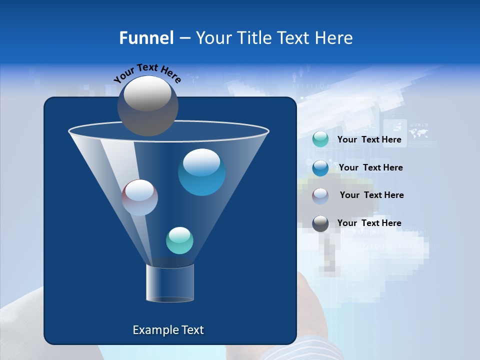 Male Modern Blue PowerPoint Template
