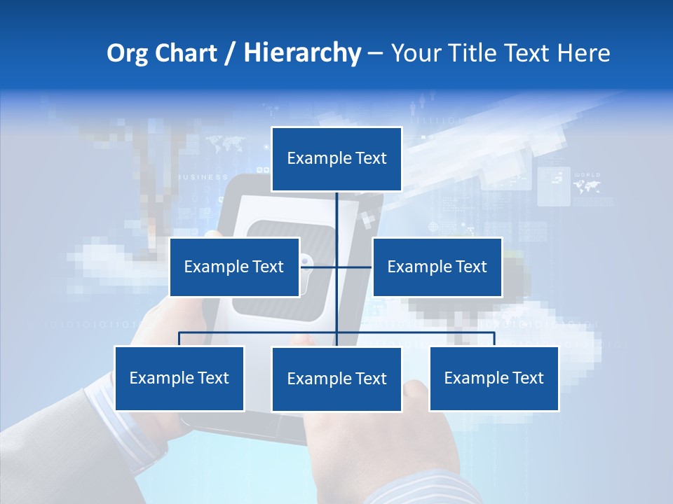 Male Modern Blue PowerPoint Template