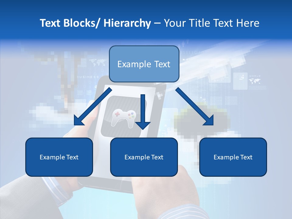 Male Modern Blue PowerPoint Template