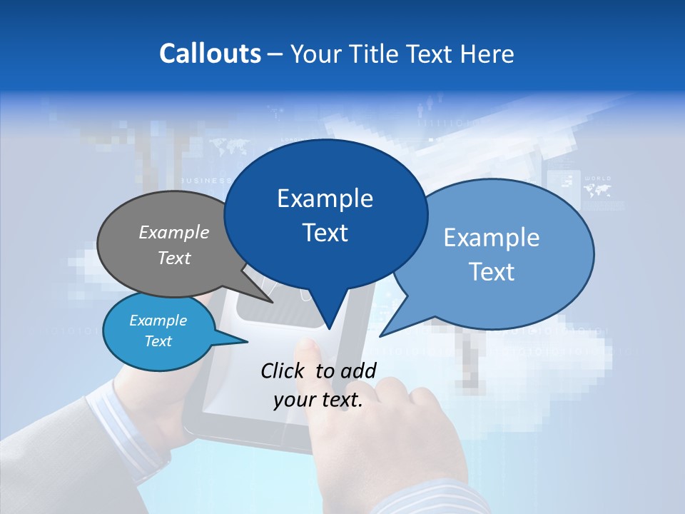 Male Modern Blue PowerPoint Template