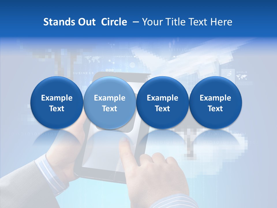 Male Modern Blue PowerPoint Template