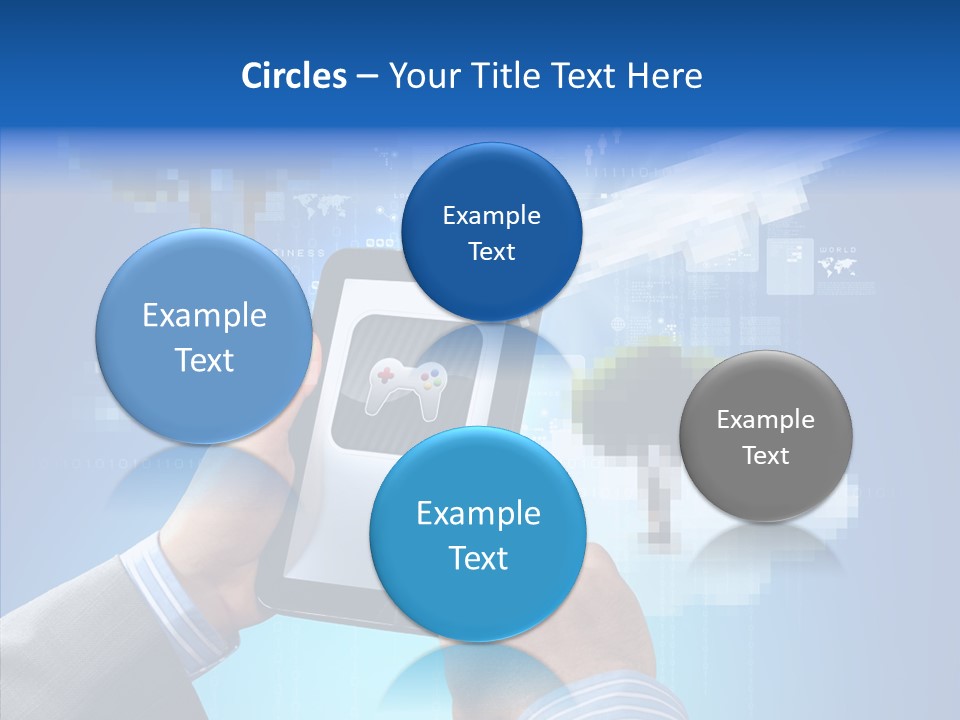 Male Modern Blue PowerPoint Template