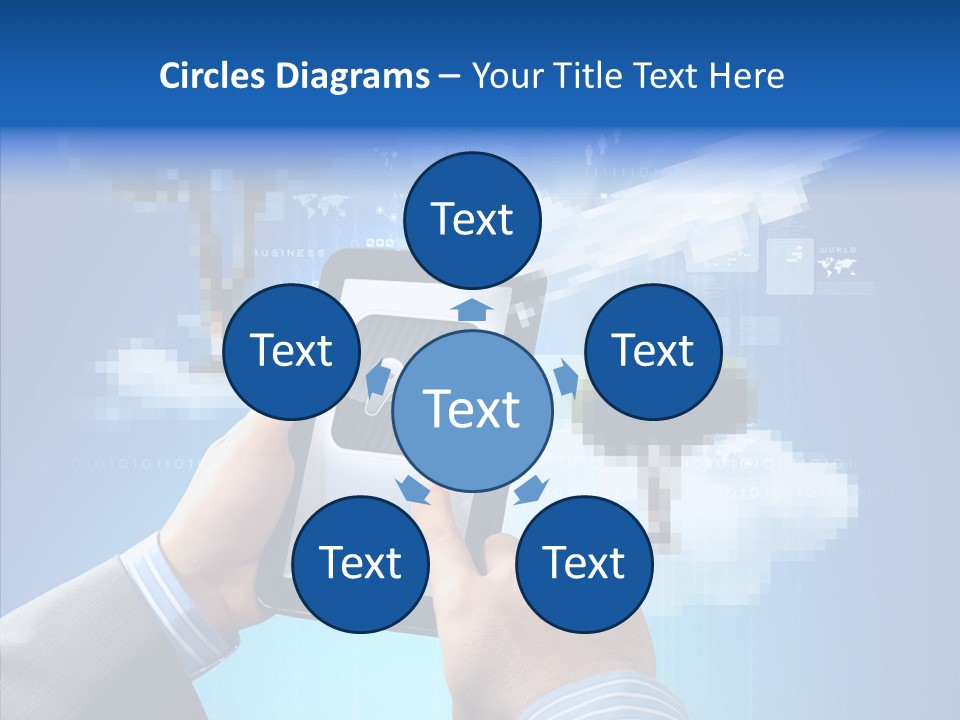 Male Modern Blue PowerPoint Template