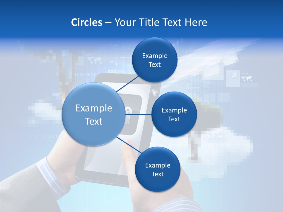 Male Modern Blue PowerPoint Template