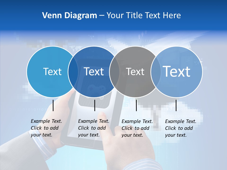 Male Modern Blue PowerPoint Template