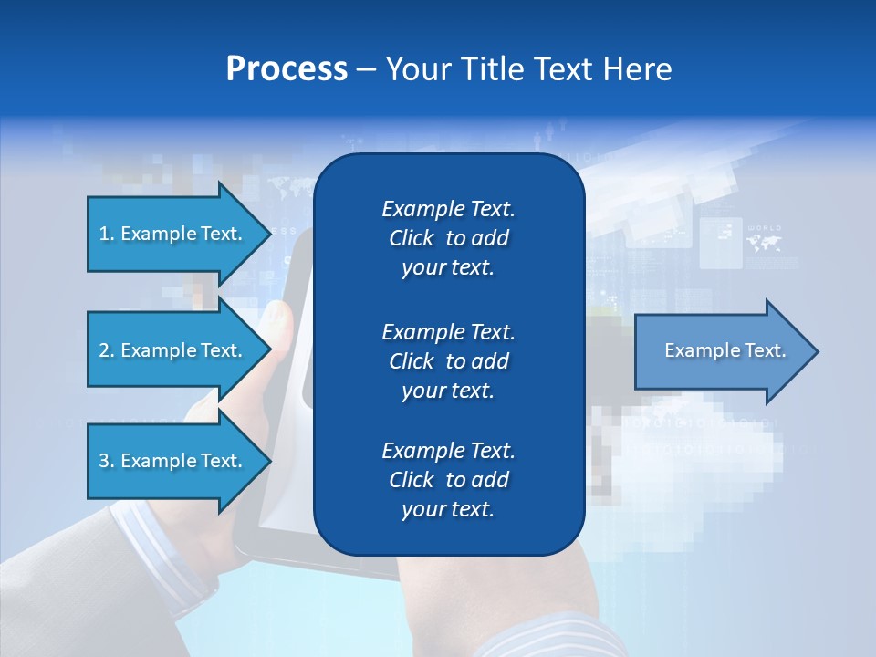 Male Modern Blue PowerPoint Template