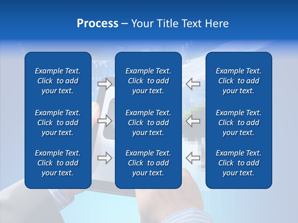 Male Modern Blue PowerPoint Template