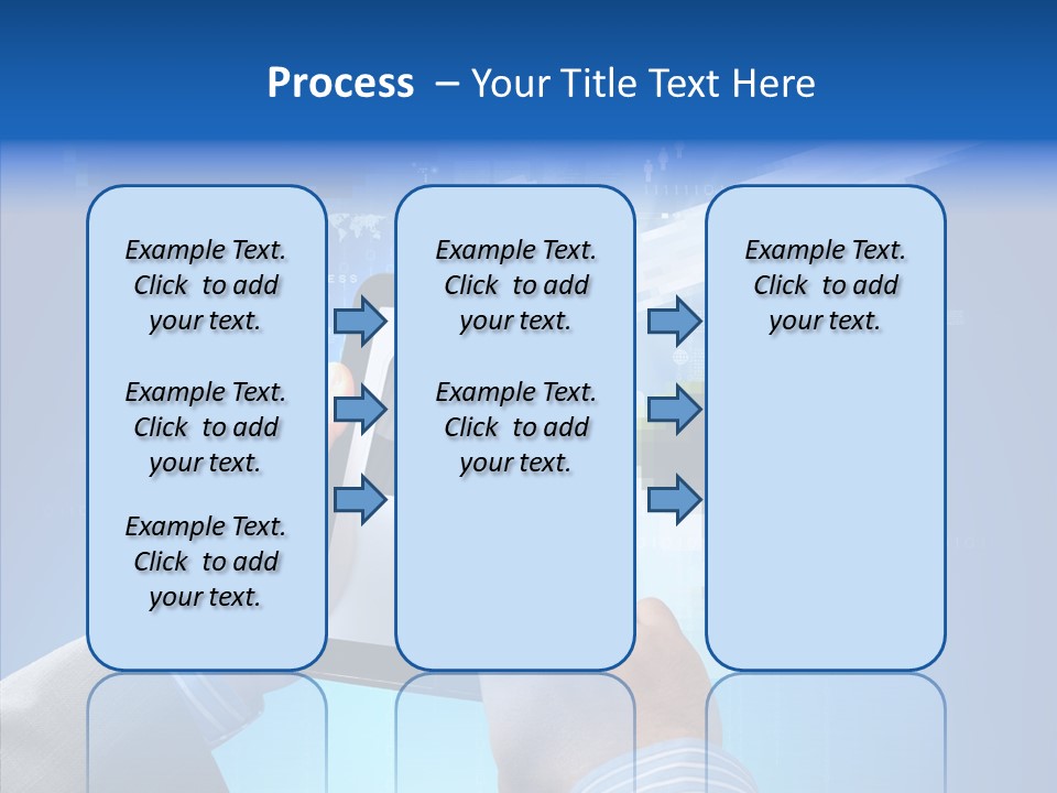 Male Modern Blue PowerPoint Template