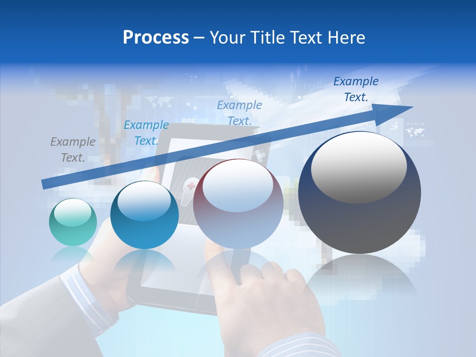 Male Modern Blue PowerPoint Template