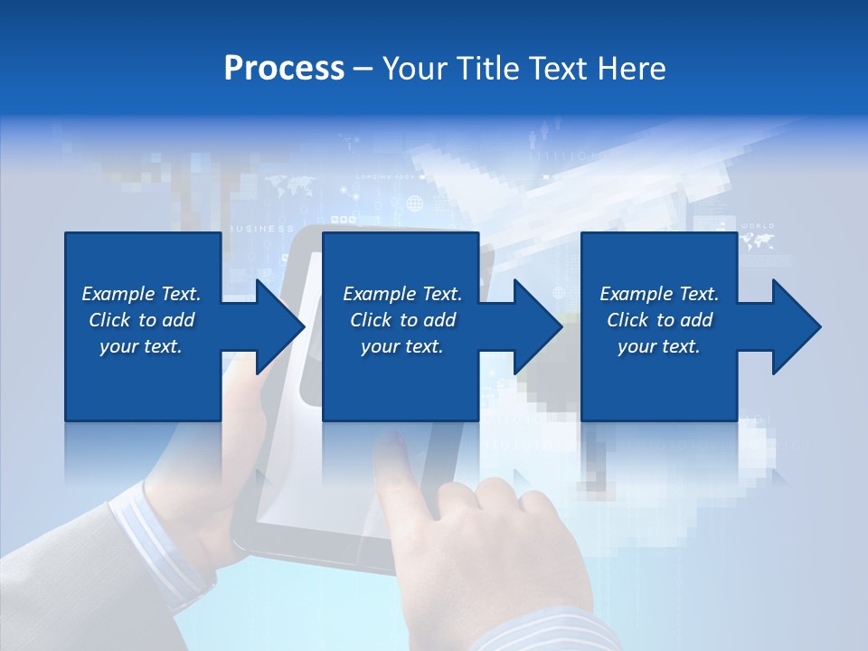 Male Modern Blue PowerPoint Template