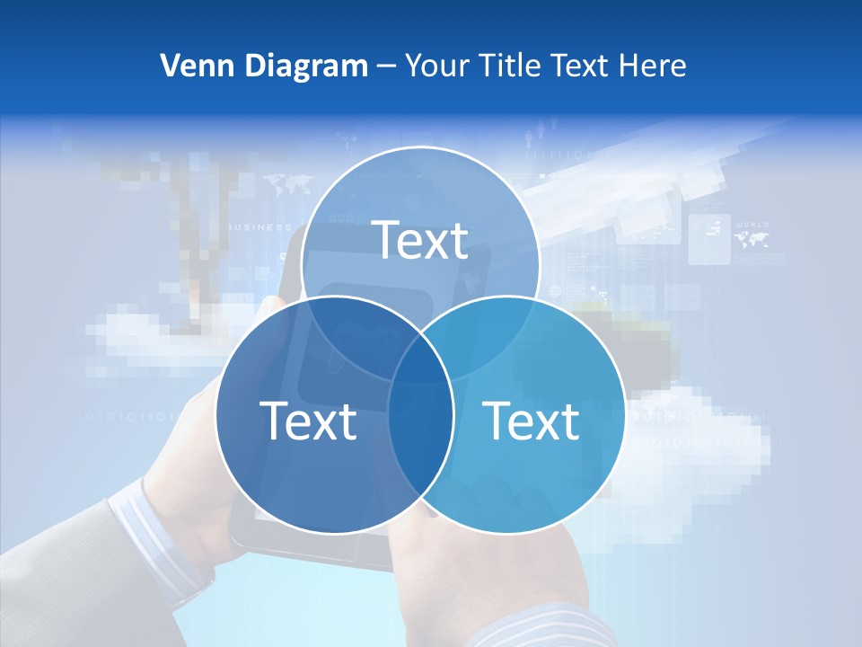 Male Modern Blue PowerPoint Template