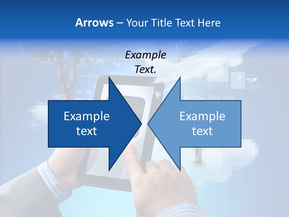 Male Modern Blue PowerPoint Template