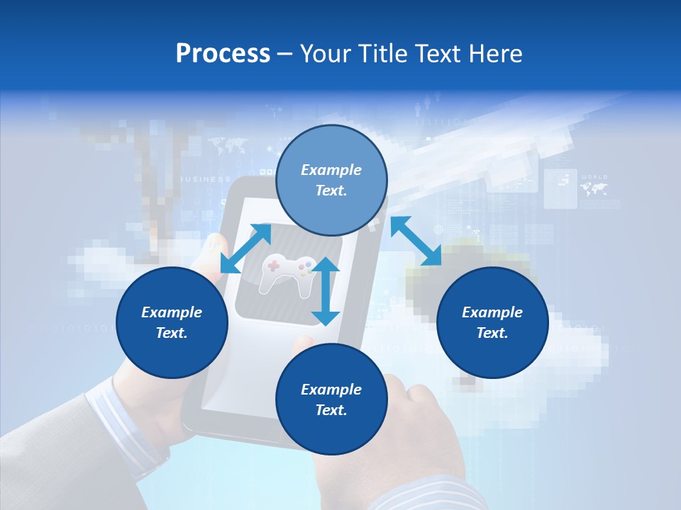 Male Modern Blue PowerPoint Template