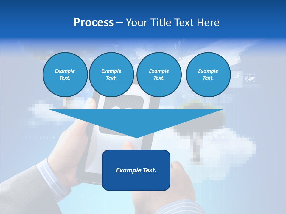 Male Modern Blue PowerPoint Template