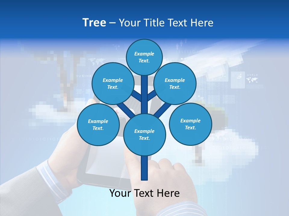 Male Modern Blue PowerPoint Template