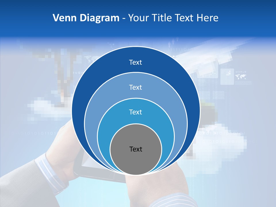 Male Modern Blue PowerPoint Template
