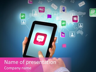 Innovation Entertainment Mobility PowerPoint Template