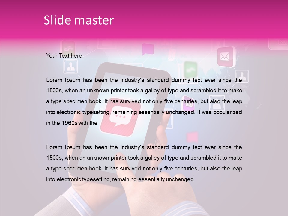 Innovation Entertainment Mobility PowerPoint Template